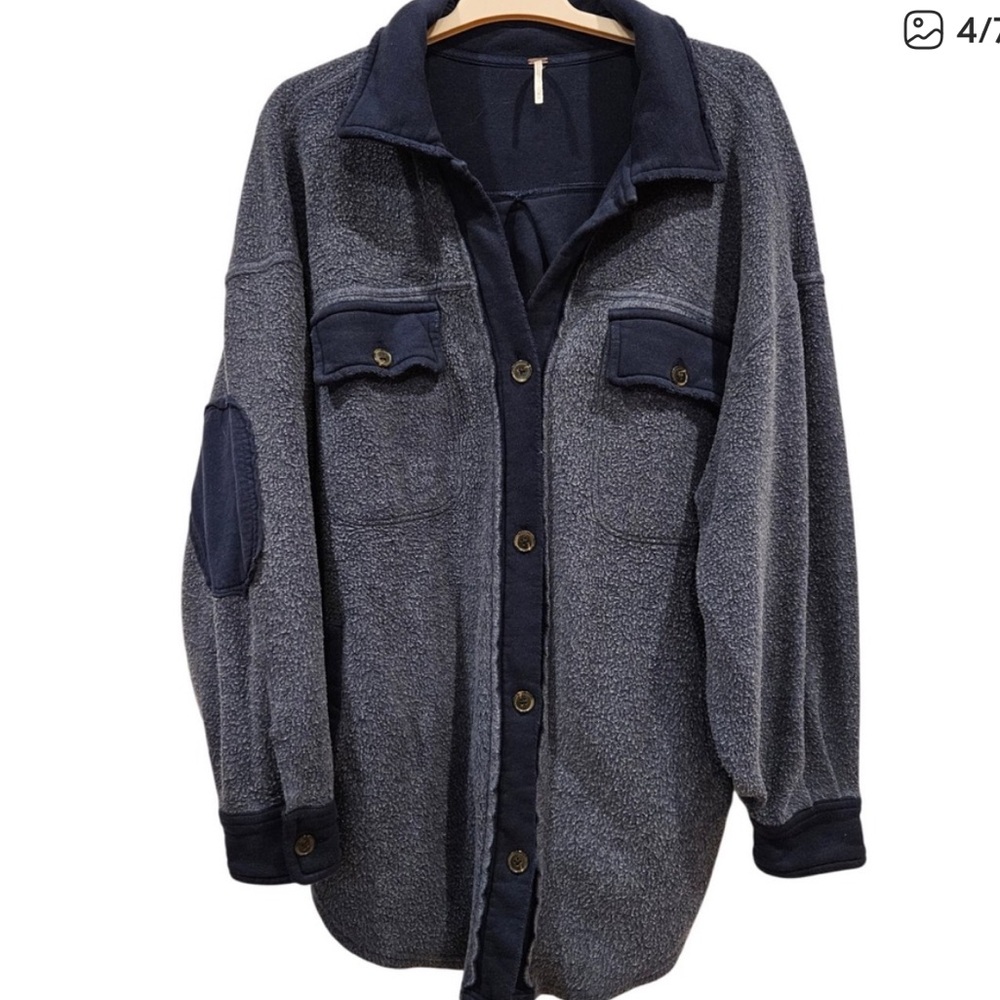 Free People Ruby Shacket Oversized Reverse Fleece… - image 4